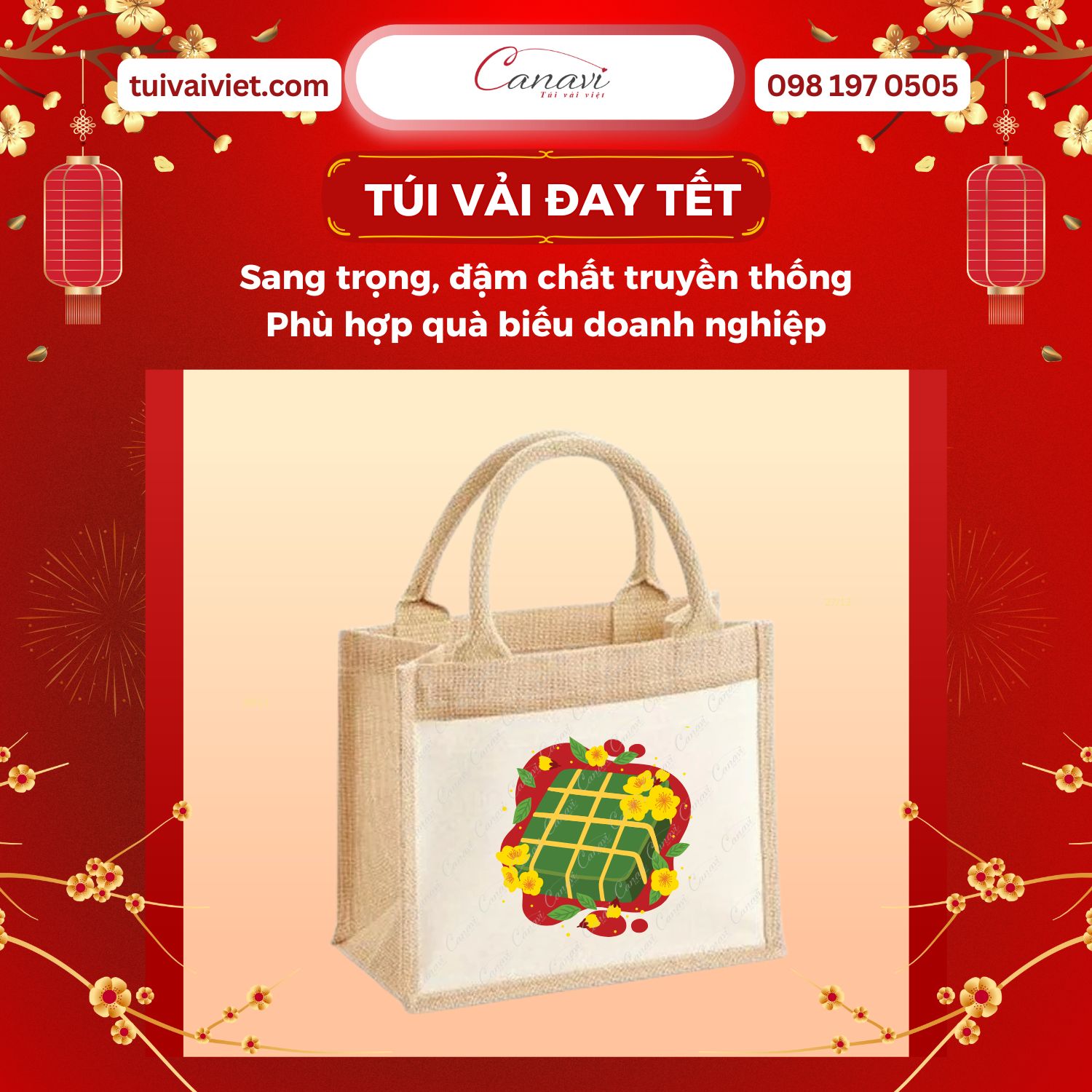 Lợi ích vượt trội của túi vải đay khi làm quà biếu doanh nghiệp