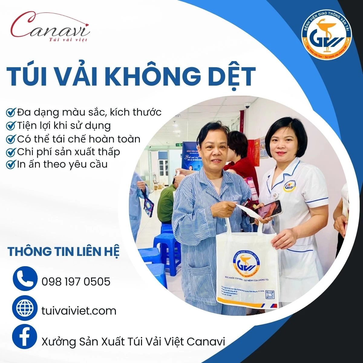 Giải pháp bền vững từ túi vải không dệt của Túi vải Việt