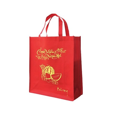 Túi vải không dệt chúc mừng năm mới TCM007
