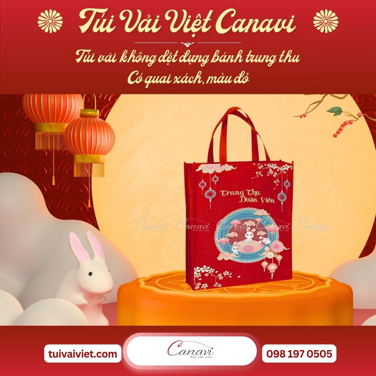 Lợi ích khi sử dụng túi vải không dệt đựng bánh trung thu cho doanh nghiệp