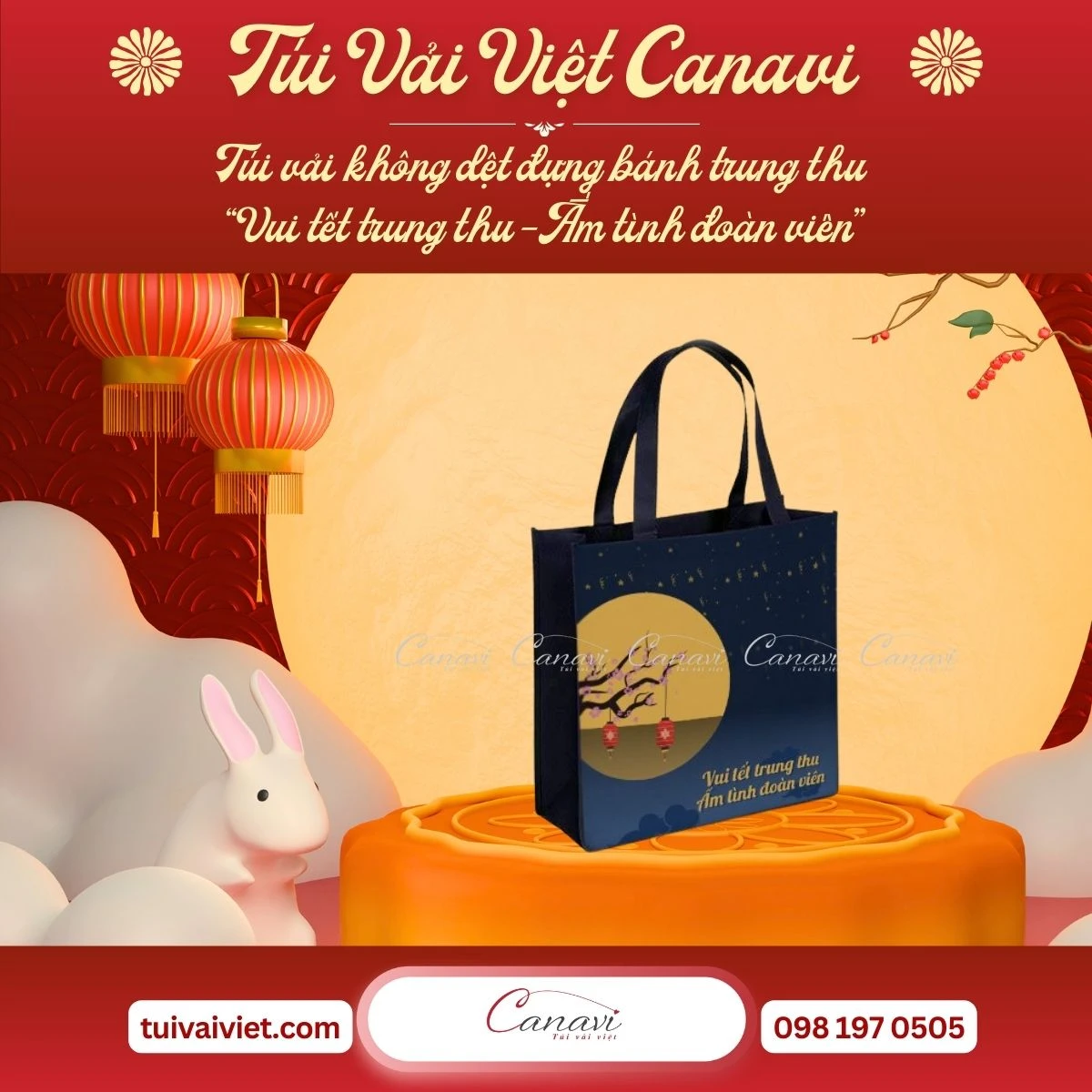 Vì sao túi vải đựng bánh trung thu ngày càng được ưa chuộng?