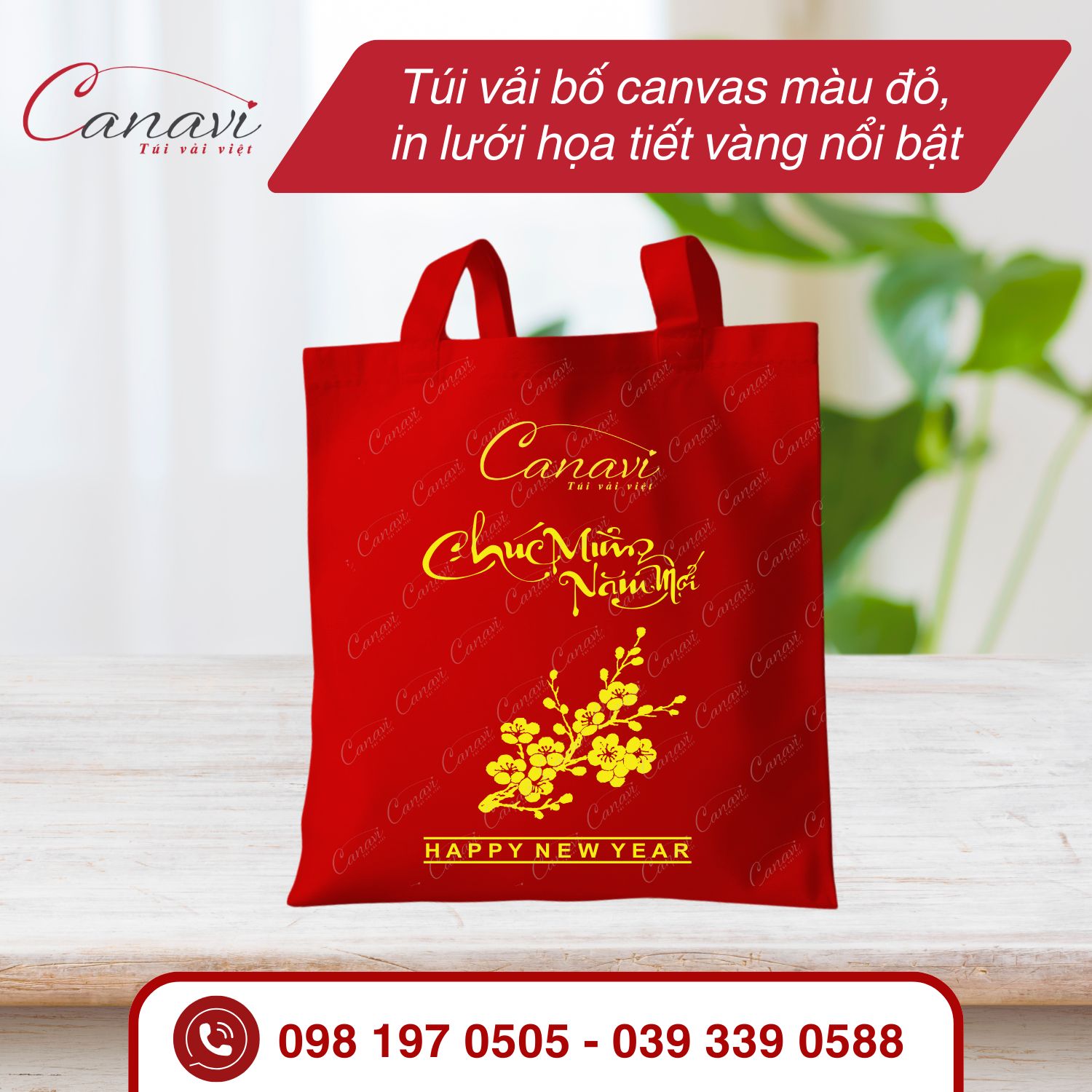 Giải pháp đặt may túi vải Tết theo ngành hàng tại Canavi