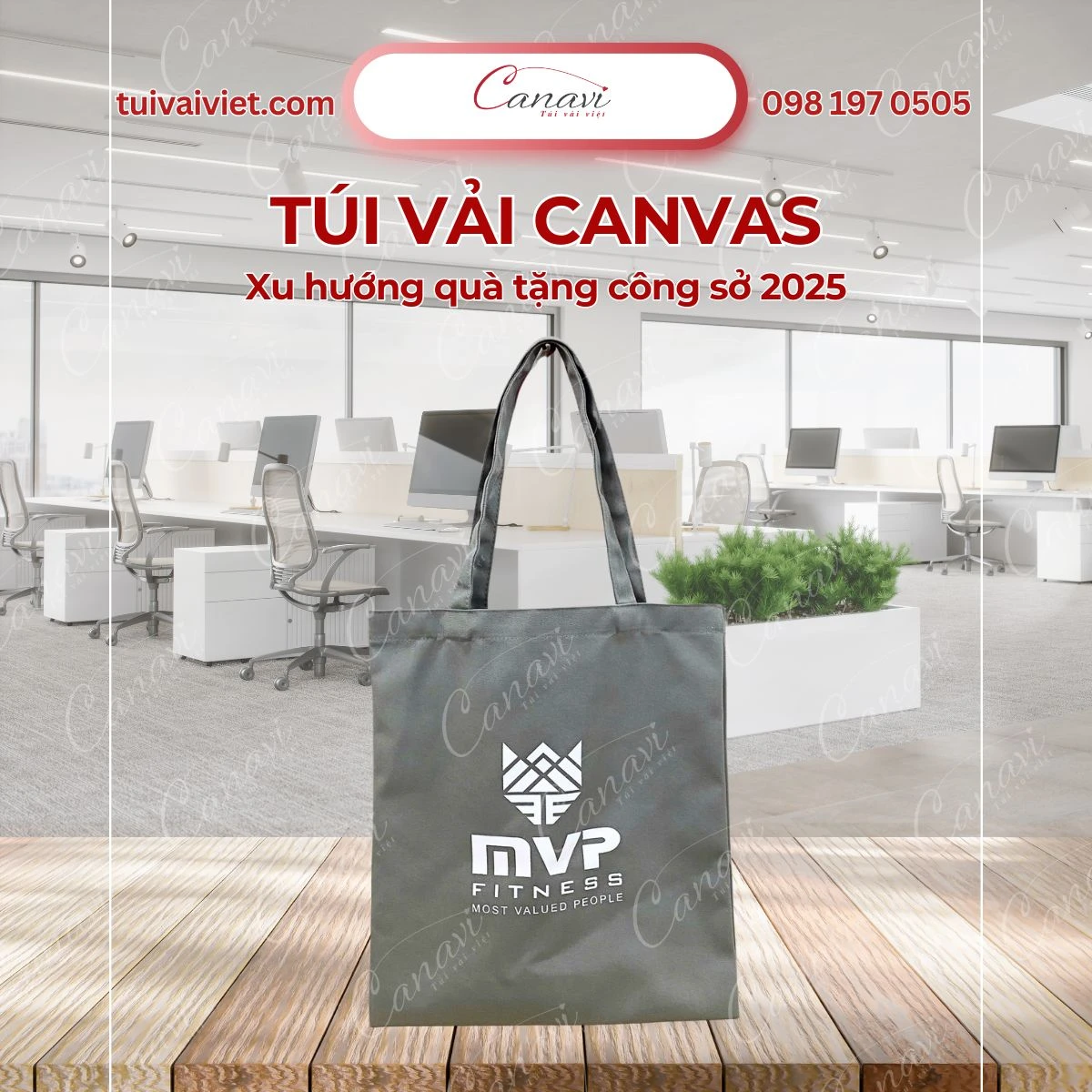 Tại sao túi vải trở thành quà tặng lý tưởng cho nhân viên văn phòng?