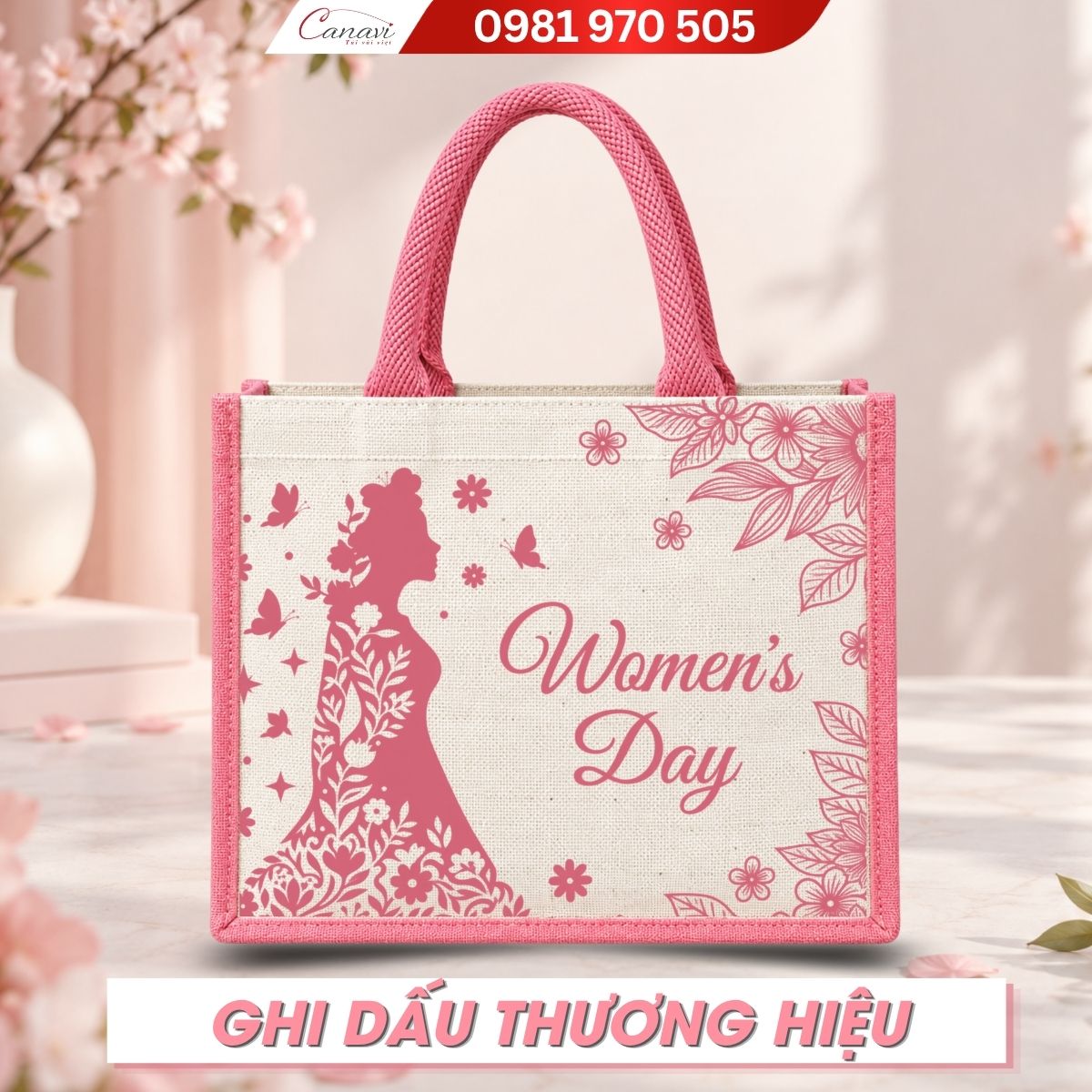 túi vải đay 20 tháng 10 dấu ấn trao tặng