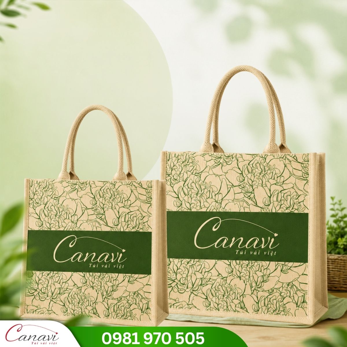 Túi vải đay Canavi