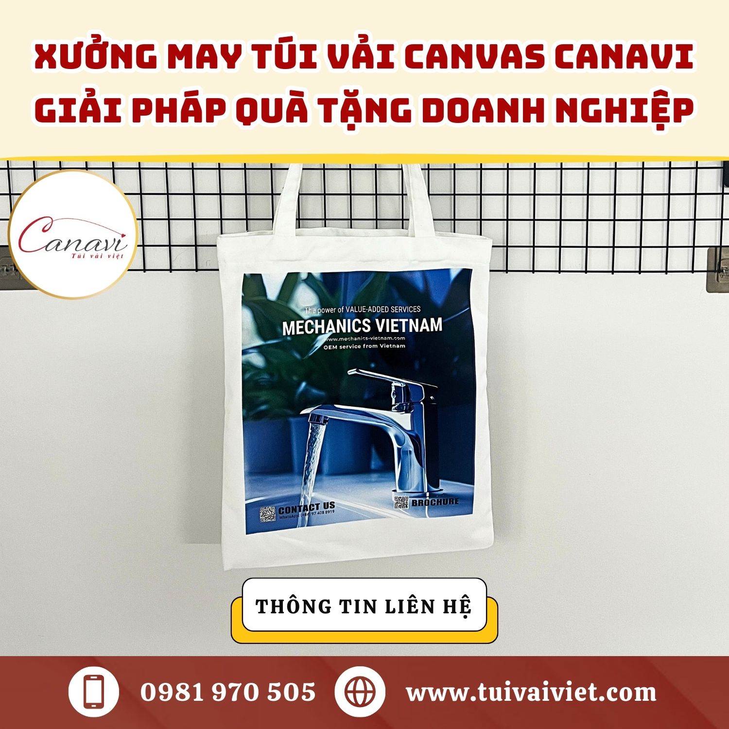 So sánh giữa túi vải canvas và túi nilon