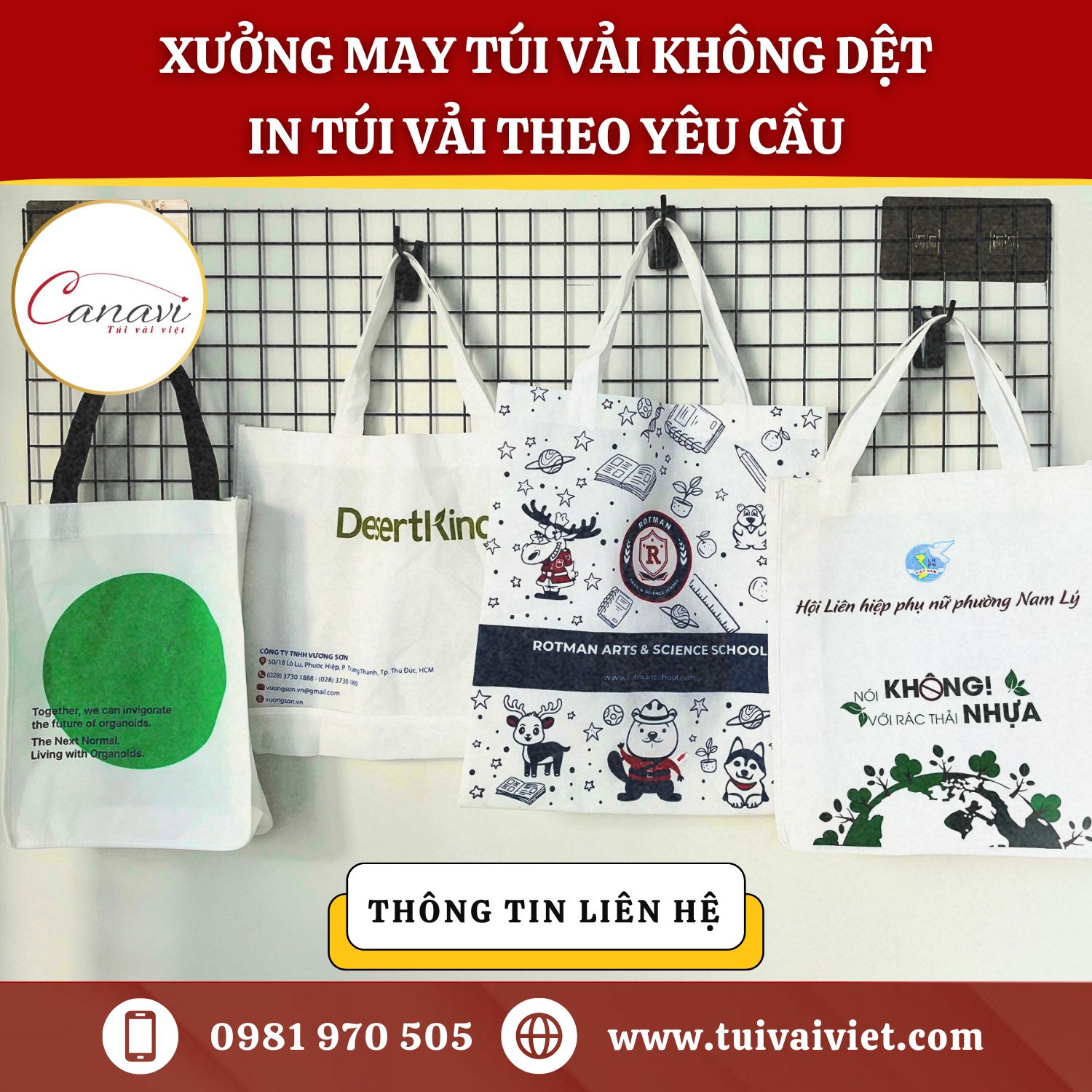 Túi vải không dệt - Giải pháp thay thế túi giấy thông thường