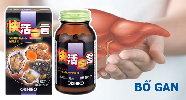 Tinh chất hàu tươi, tỏi, nghệ Orihiro 180 viên | tokyobaby .vn