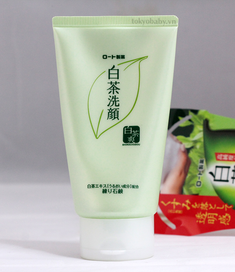 Sữa rửa mặt trà trắng Rohto Shirochasou 120g | tokyobaby .vn