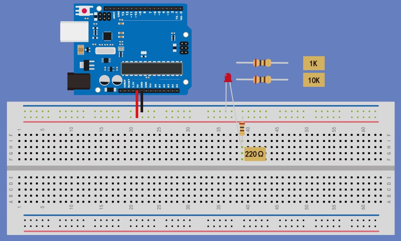 Kit Học Arduino #2: LED + ĐIỆN TRỞ + BREADBOARD KẾT NỐI VỚI ARDUINO