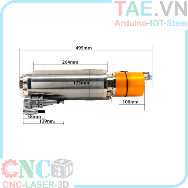 Spindle  Giải Nhiệt Nước ATC BT30 5.5KW