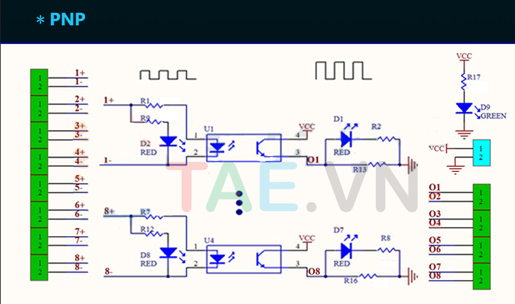 Module Chuyển Đổi Tín Hiệu Điện Áp PLC 8 kênh