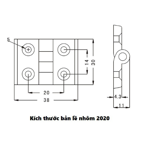 Bản Lề Nhôm Định Hình