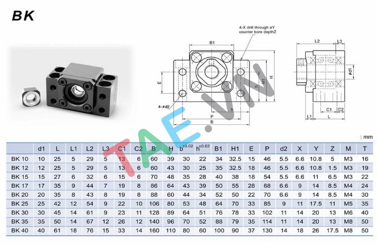 Gối Đỡ BK-BF25