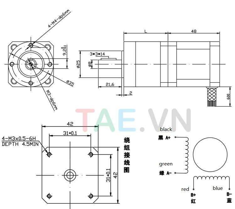 Cánh Tay Robot 3 Bậc Sử Dụng Động Cơ Bước