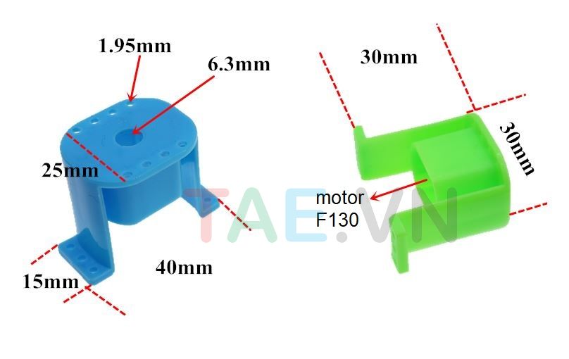 Gá Bắt Động Cơ F130 Nhựa V2