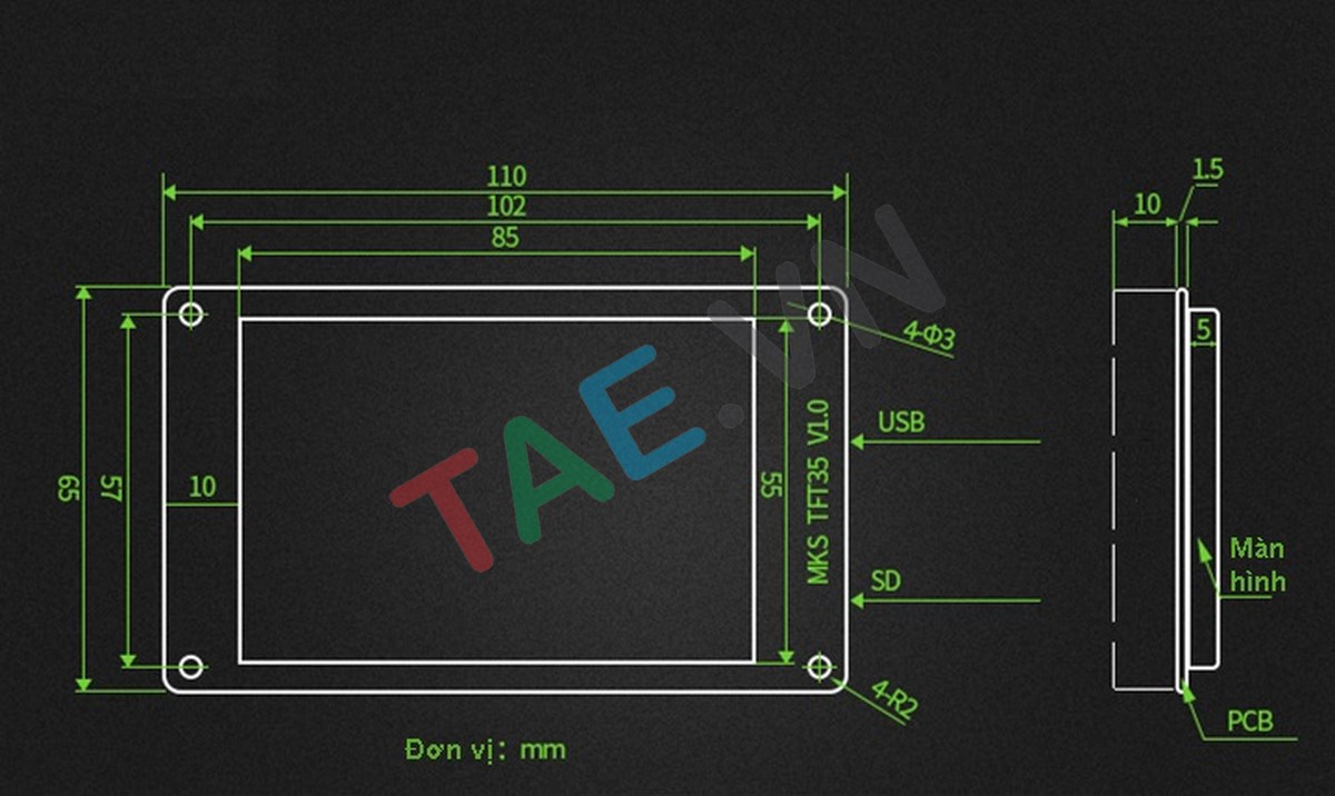 Màn Hình Cảm Ứng MKS TFT35