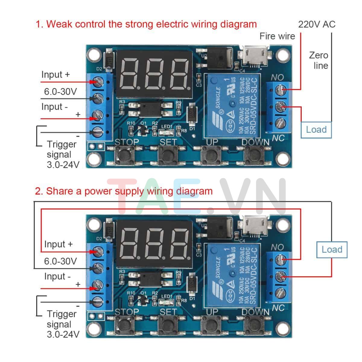 Module Thời Gian Đóng Ngắt Theo Chu Kỳ XY-J02