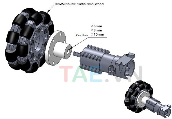 Bánh Xe Đa Hướng Kim Loại McNamee 100mm