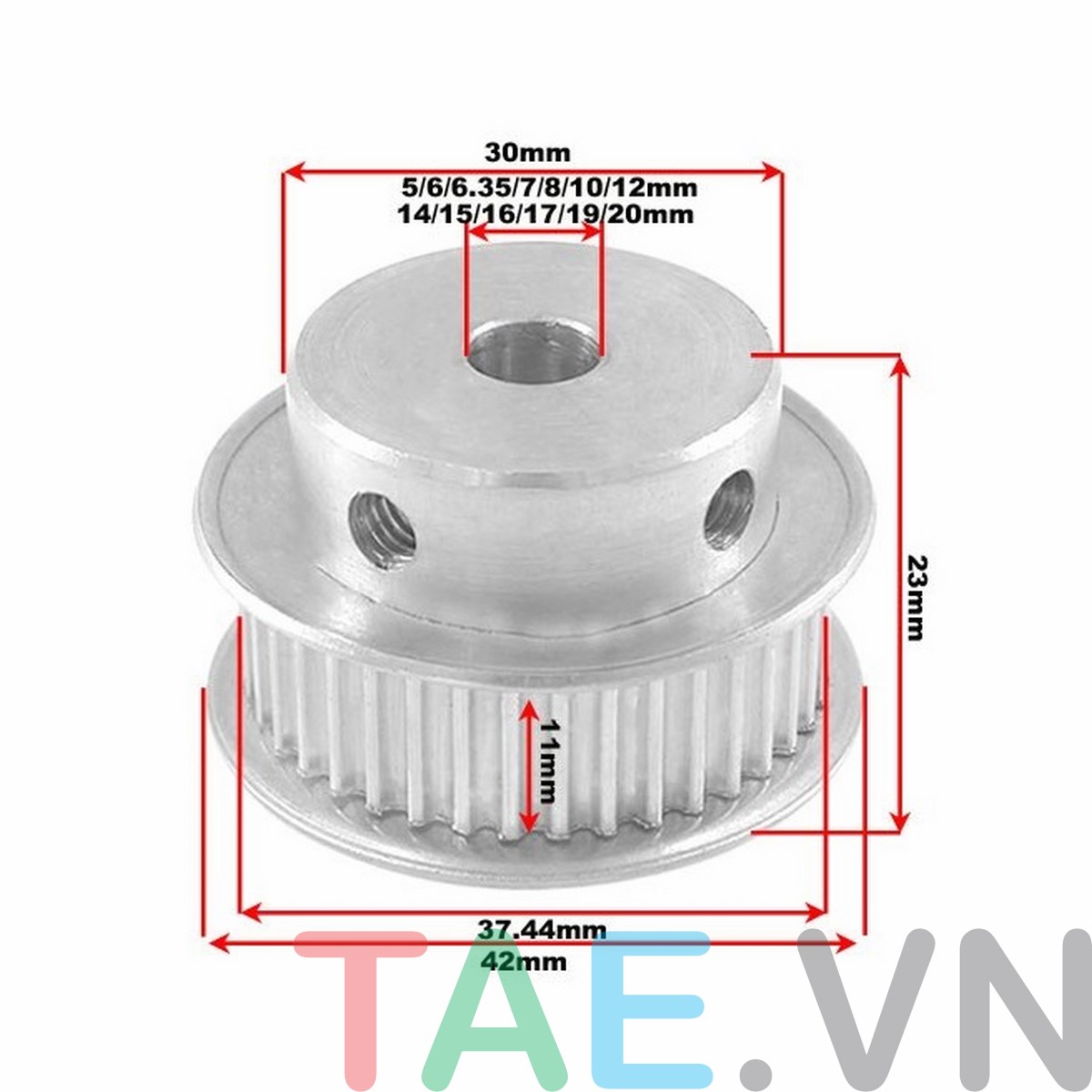 Pulley 3M 40 Răng Trường An Equipment
