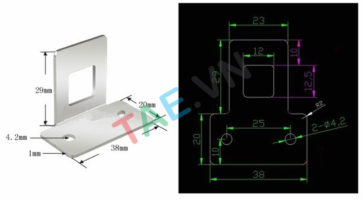 Gá Chốt Khóa Điện Từ