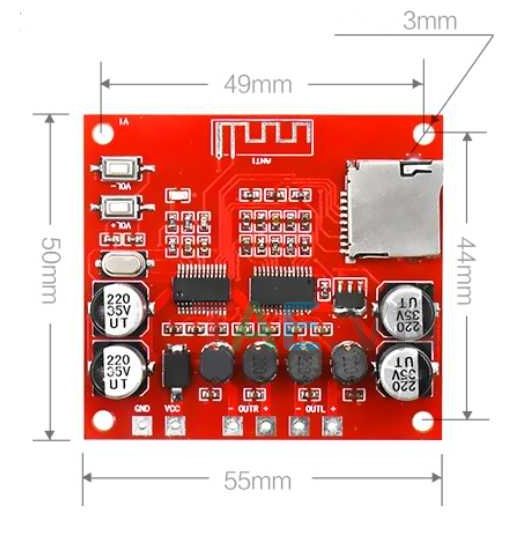 Mạch Khuếch Đại Âm Thanh Bluetooth 4.2 XH-A233