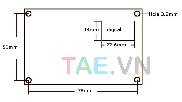 Kích thước Mạch điều khiển sạc Acquy tự ngắt XH-M602 6-100V