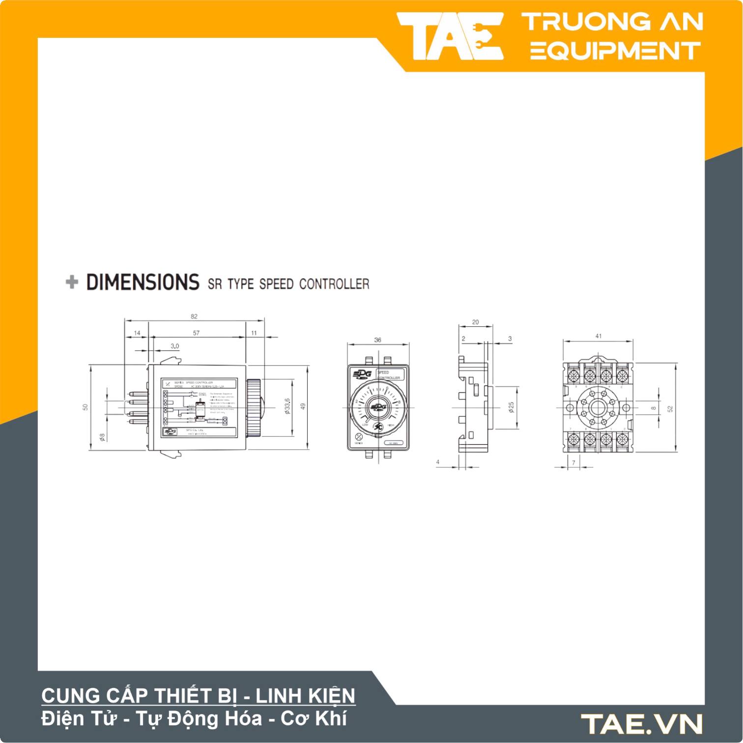 Bộ Điều Khiển Tốc Độ Động cơ AC SPG LikeNew - SR Trường An Equipment