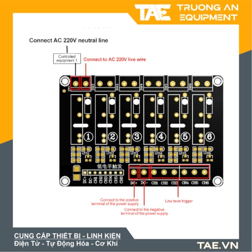 Module Relay Rắn SSR 6 Kênh