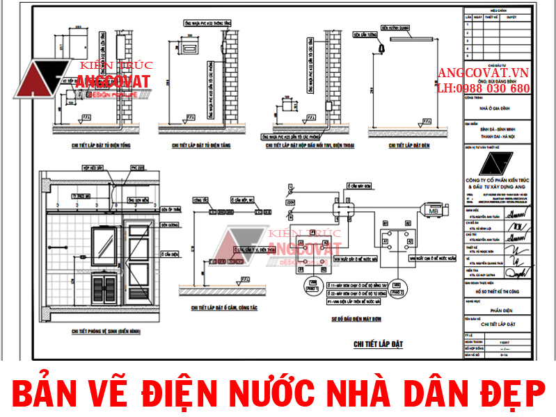 bản vẽ điện nhà cấp 4 đơn giản