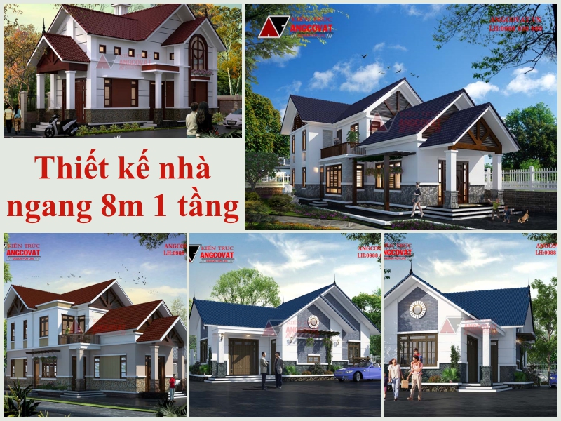 Top 50 mẫu nhà gác lửng ngang 8m đẹp nhất