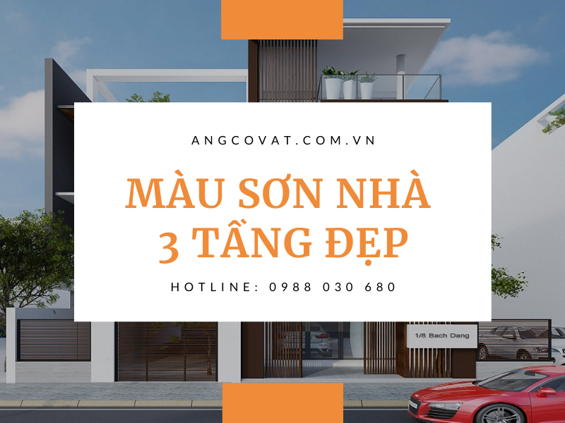 màu sơn nhà 2 tầng đẹp