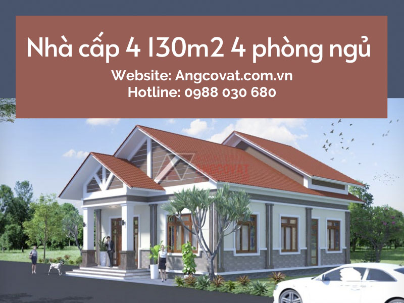 Lối tắt đến với những ngôi nhà cấp 4 130m2 4 phòng ngủ ấn tượng
