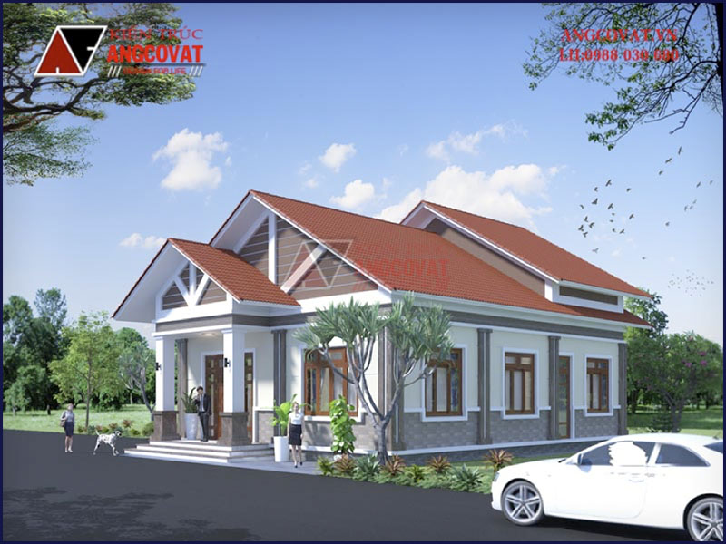 Hình ảnh phối cảnh view 1: Nhà cấp 4 130m2 4 phòng ngủ tại Hải Phòng