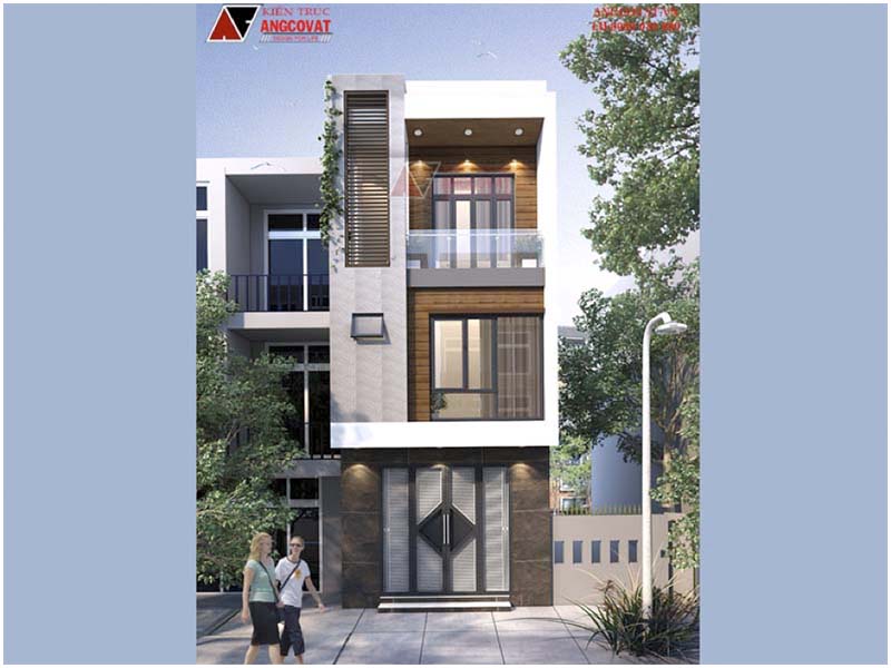 Hình mẫu nhà xây 800 triệu đẹp ngỡ ngàng như biệt thự phố 3 tầng kích thước 5x10m