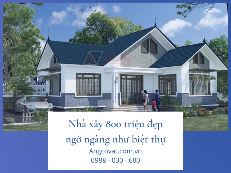 Lựa chọn diện tích phù hợp cho ngôi nhà xây 800 triệu đẹp ngỡ ngàng như biệt thự