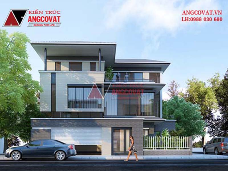 biệt thự 3 tầng 120m2 mặt tiền 13m 