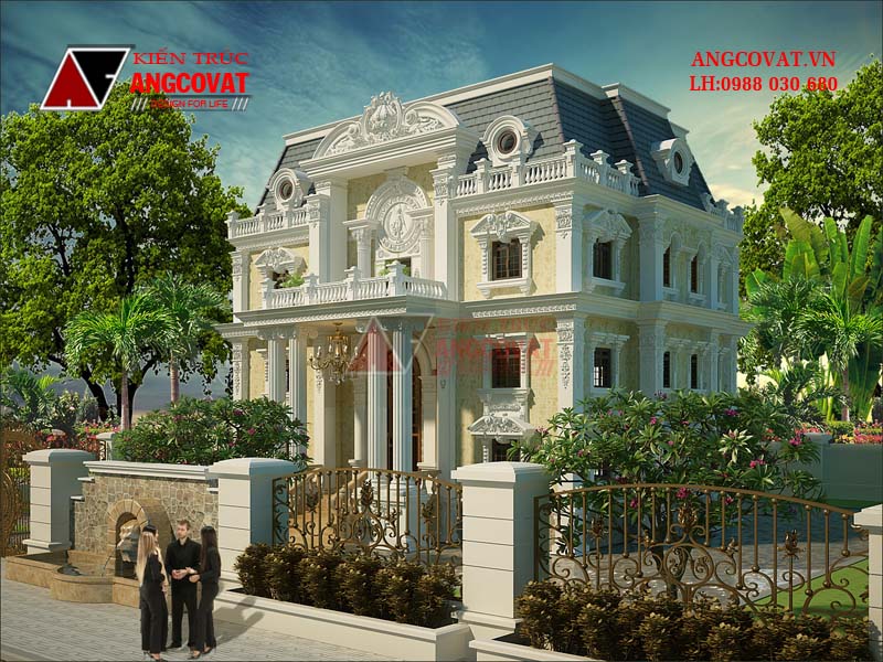 biệt thự mái mansard
