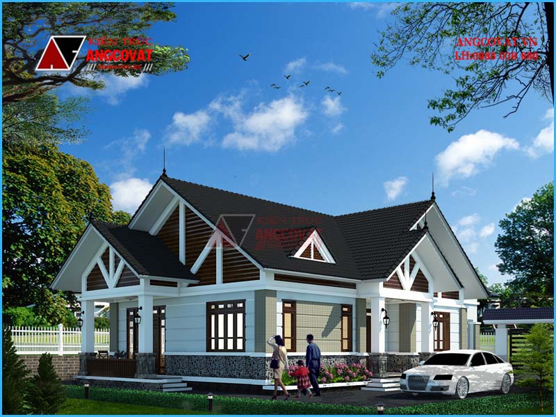 Mẫu biệt thự vườn trệt hiện đại đẹp ngây ngất
