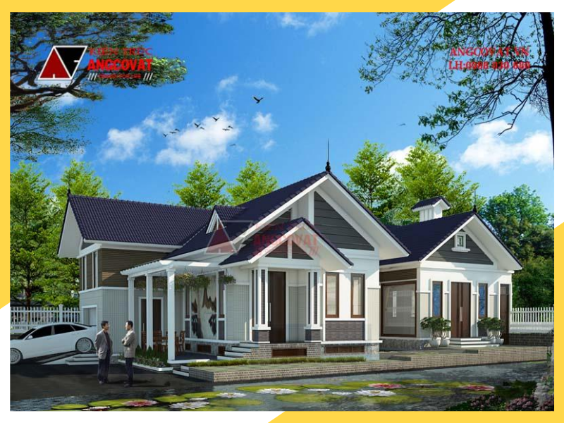 Chiêm ngưỡng nhà cấp 4 2 mặt tiền mái thái 160m2                                                           
