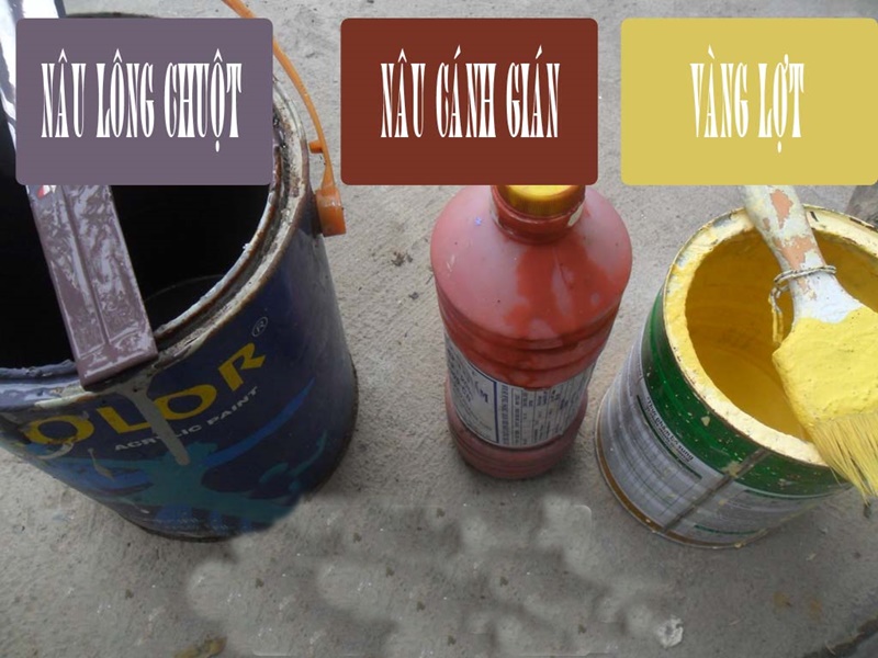 Công thức pha trộn sơn giả gỗ