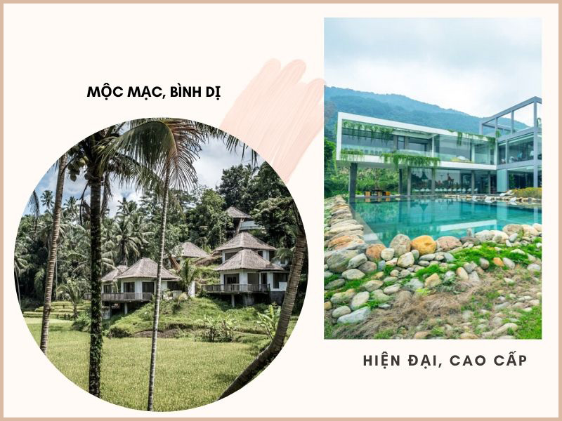 Mẫu Biệt thự nhà vườn nghỉ dưỡng