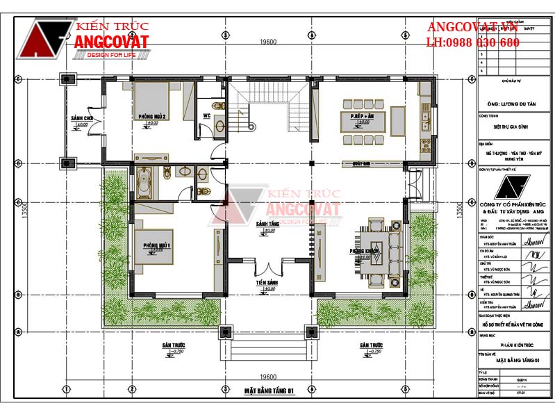 Mẫu biệt thự 2 tầng mặt tiền 20x15m diện tích 200m2 5 phòng ngủ BT68415 Mẫu Biệt Thự 2 Tầng Mặt Tiền 20X15M Diện Tích 200M2 5 Phòng Ngủ Bt68415