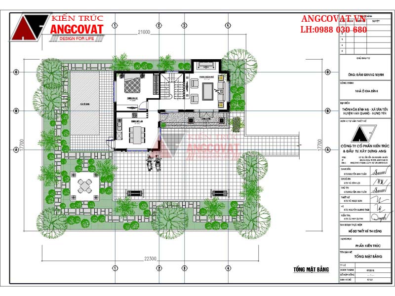 mặt bằng biệt thự mini 3 tầng 80m2 đẹp