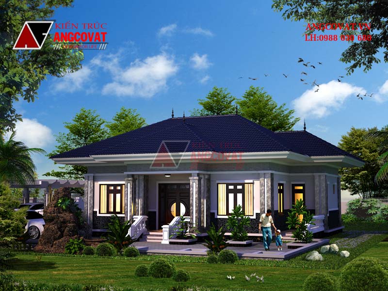 Bộ sưu tập những thiết kế nhà biệt thự mái thái 1, 2, 3 tầng đẹp nhất Bộ Sưu Tập Những Thiết Kế Nhà Biệt Thự Mái Thái 1, 2, 3 Tầng Đẹp Nhất