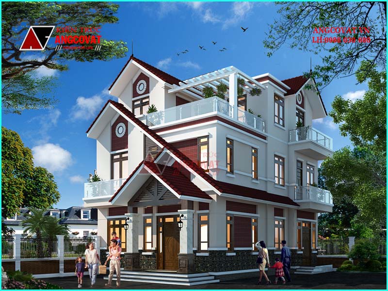nhà 1 trệt 1 lầu 1 sân thượng mặt tiền 9m