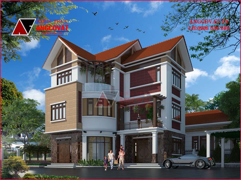 kiến trúc nhà lầu đơn gian, xa hoa