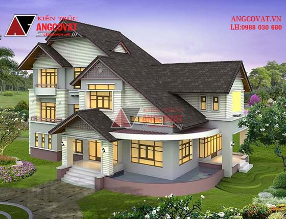 Những lưu ý khi thiết kế nhà lệch tầng ở 190m2 5 phòng ngủ ở Điện Biên