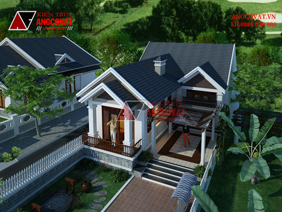 Những mẫu thiết kế nhà 700 triệu 1 tầng hình chữ L đẹp