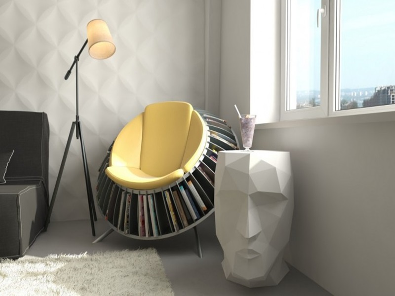 ghế đọc sách độc đáo cho tầng áp mái